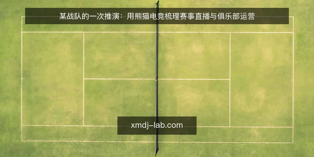 某战队的一次推演:用熊猫电竞梳理赛事直播与俱乐部运营 — 场景:一支业余战队的赛周 配图
